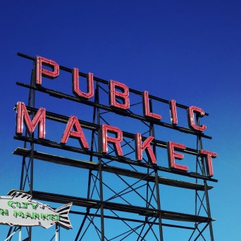 a sign above a store