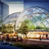 a group of people standing in front of a building