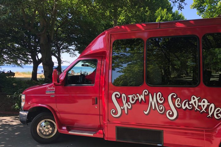 a bus parked on the side of a road