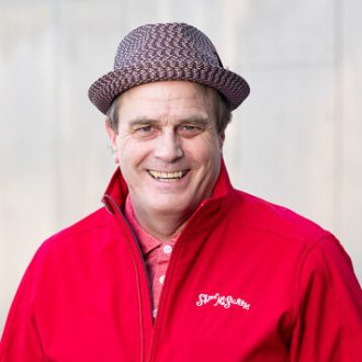 a person standing posing for the camera