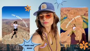 a woman wearing a hat