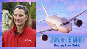 a person standing in front of a plane