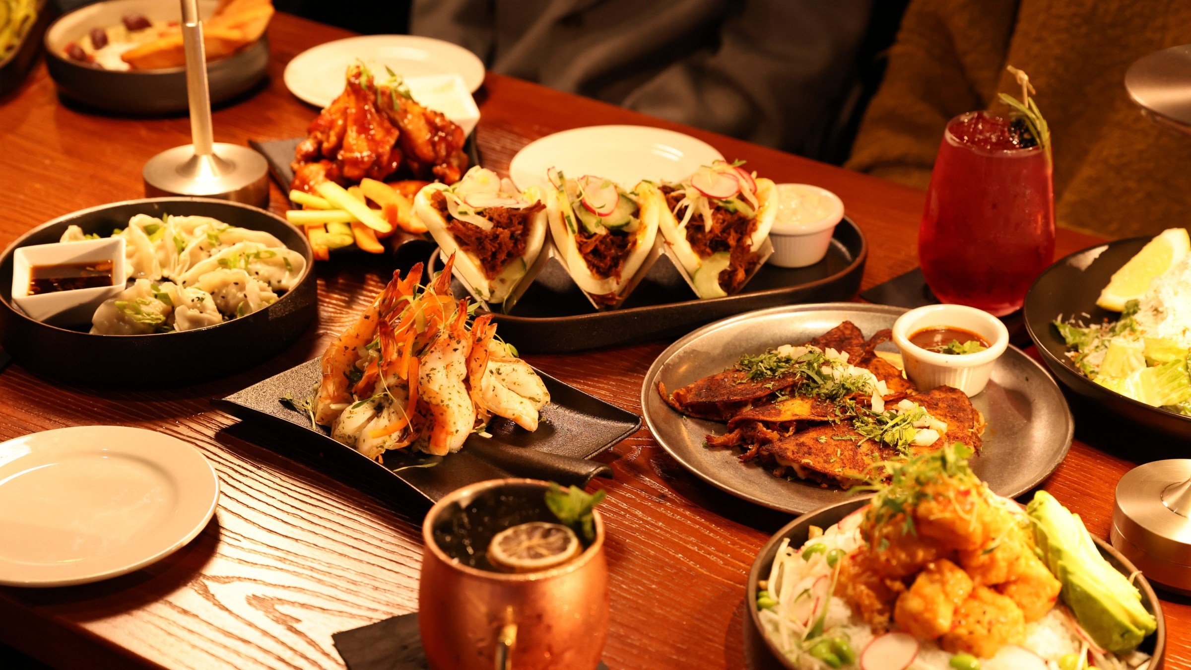 a plate of food on a table